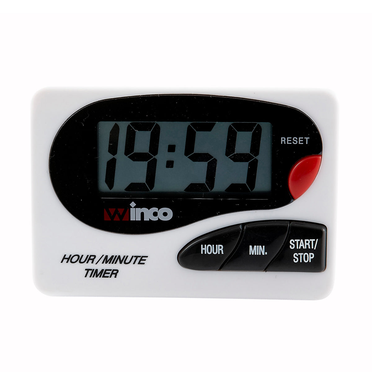 Winco TIM-85D Digital Timer, 20 Hours, with 20 Minute Stopper, LCD, Large