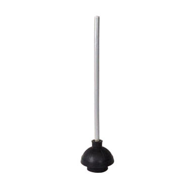 Winco TP-300 Toilet Plunger, Rubber with 19" Wood Handle