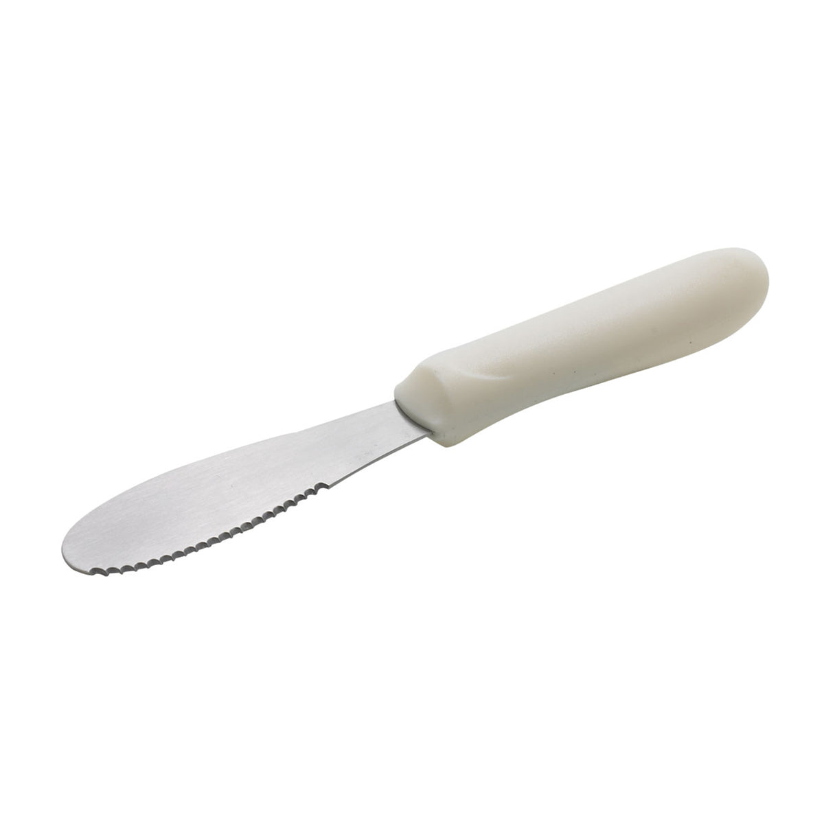 Winco TWP-31 3 5/8" Sandwich Spreader w/ Stainless Steel Blade - White Plastic Handle