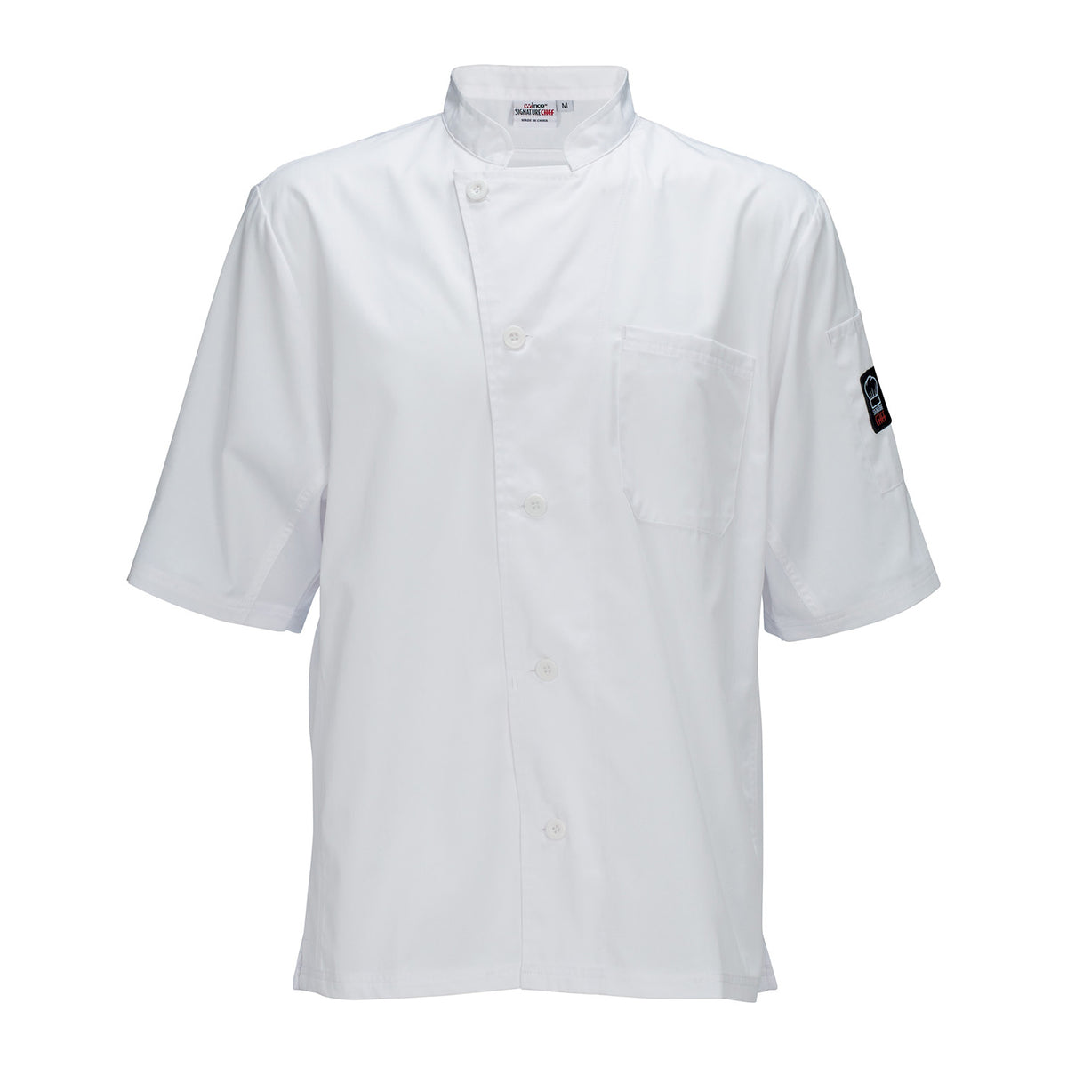 Winco UNF-9W3XL Broadway Ventilated Shirt, Tapered Fit, white, XXXL | poly/cotton