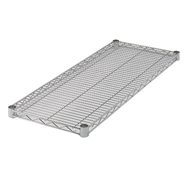 Winco VC-1854 54" x 18" Chrome Plated Wire Shelf, Includes: (4) Sleeve Clips Per Shelf