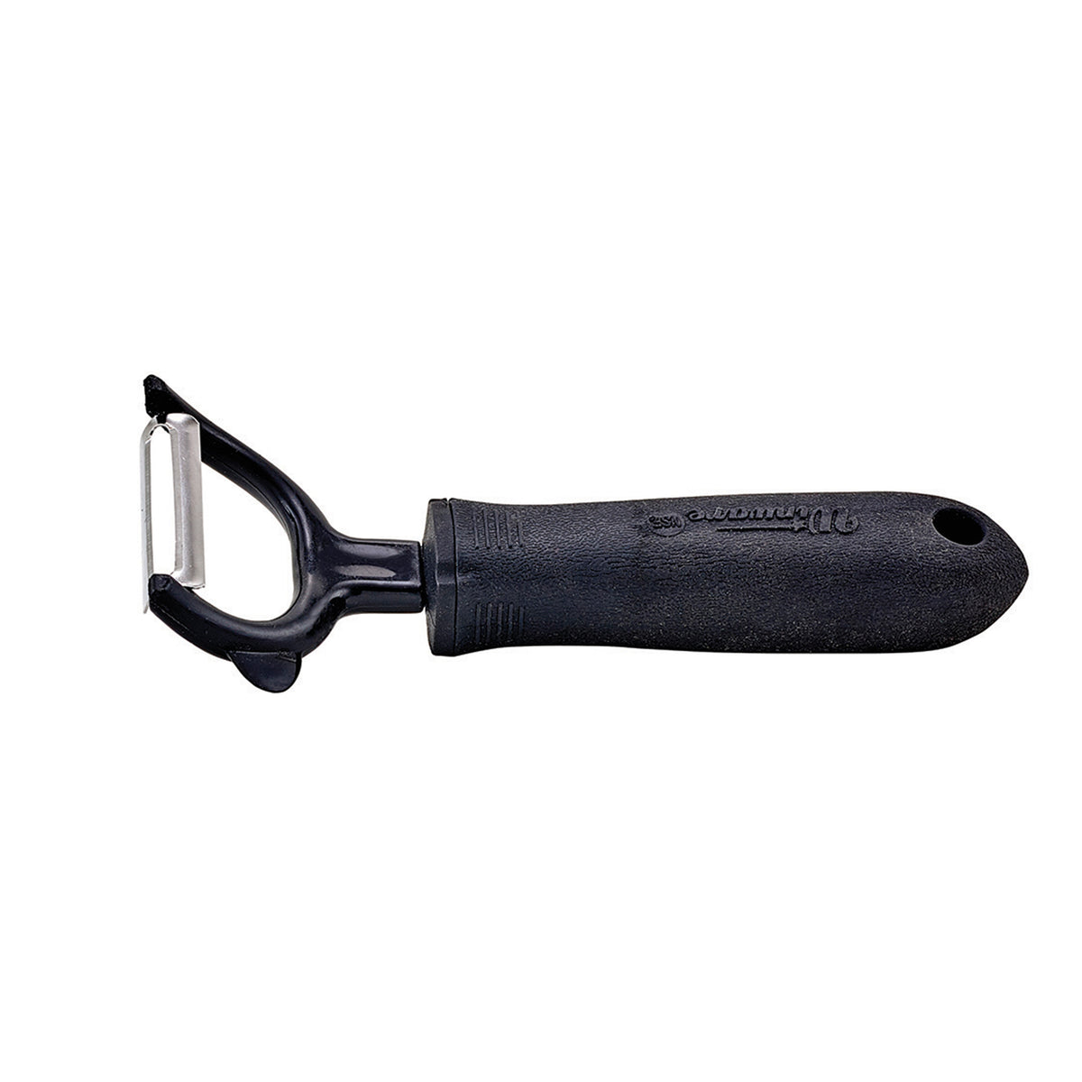 Winco VP-300 Peeler, 6-1/2", Stainless Steel Straight Edge, Black, NSF