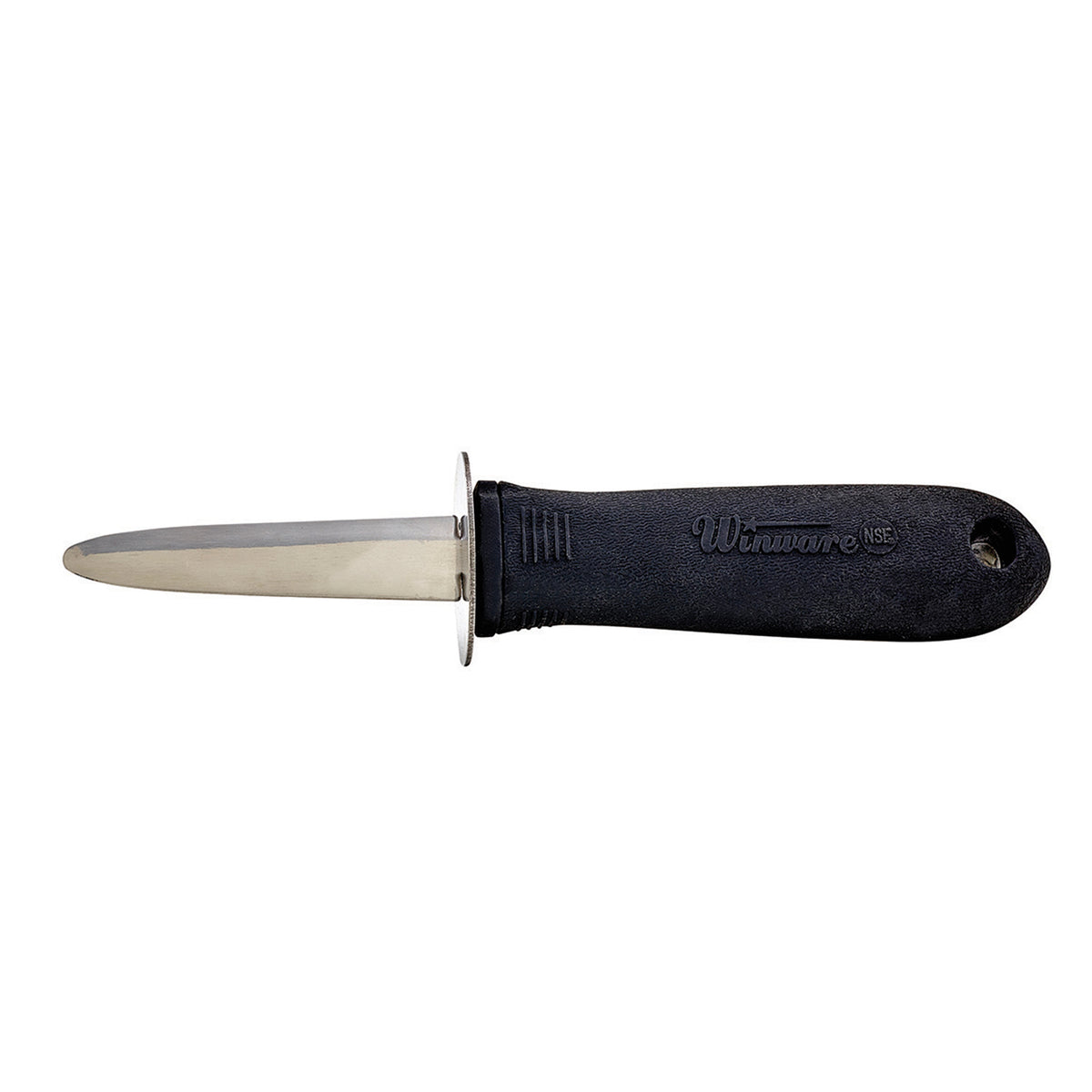Winco VP-314 Oyster/Clam Knife with Soft Grip Handle, Stainless Steel | 7.63" Wide