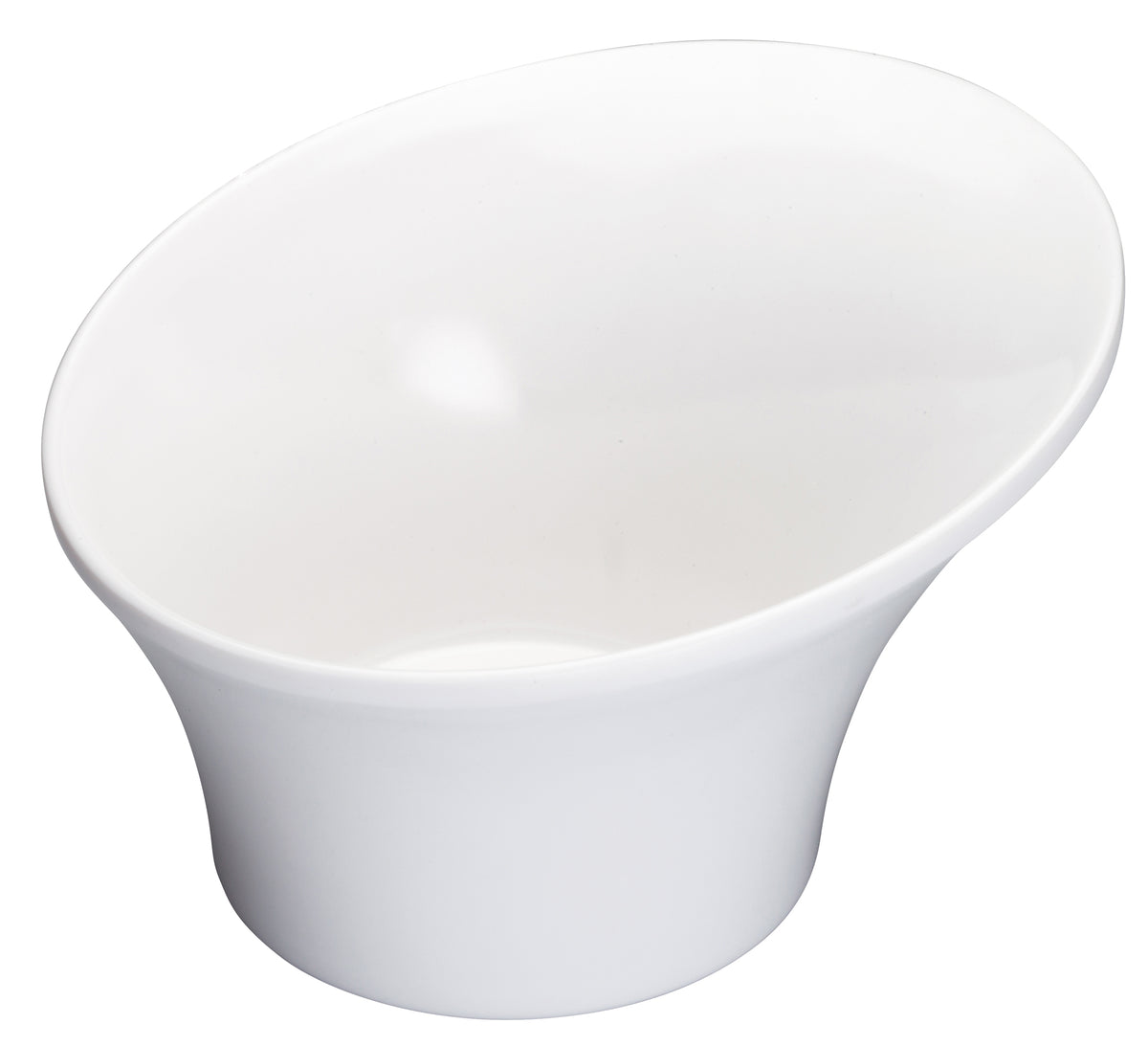 Winco WDM004-201 6.5" White Round Melamine Bowl, 1/2 Qt, Dishwasher Safe, NSF Certified - 24/Case