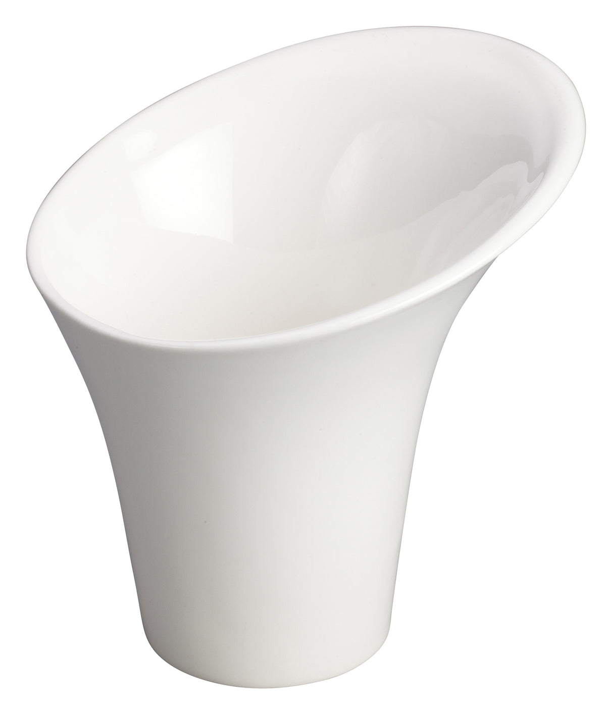 Winco WDP003-205 Snack Cup, 8 oz, 5" Dia x 5" H, Porcelain, White Ardesia Dishwasher Safe - 24/Case