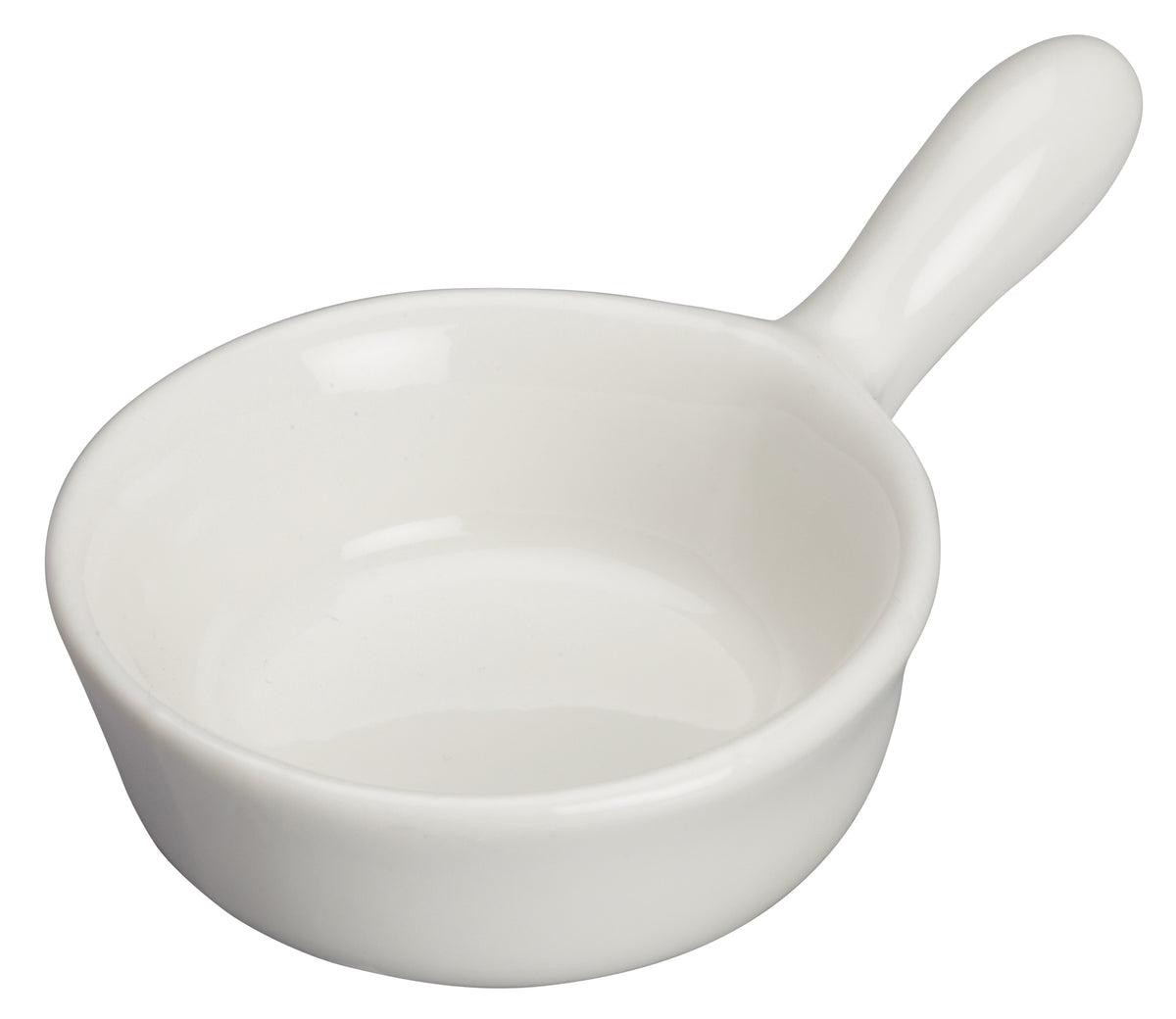 Winco WDP021-101 Mescalore Bright White 2-1/2" Porcelain Mini Dish 1 oz Dishwasher Safe - 36/Case