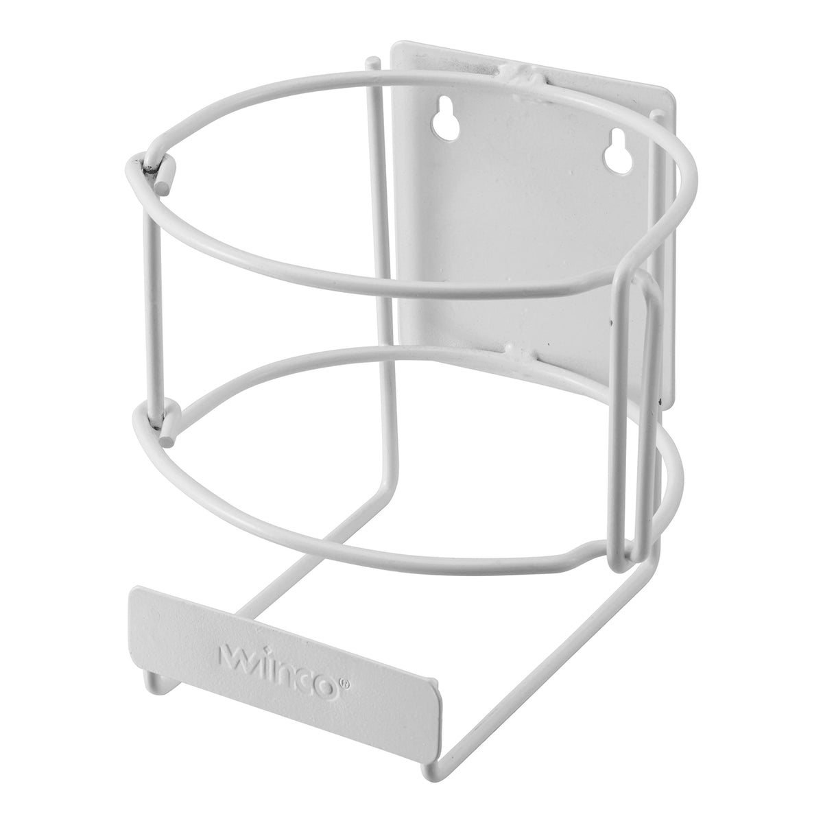Winco WHW-6 White Wall Mounted Wipe Bracket, Iron | 0" Wide
