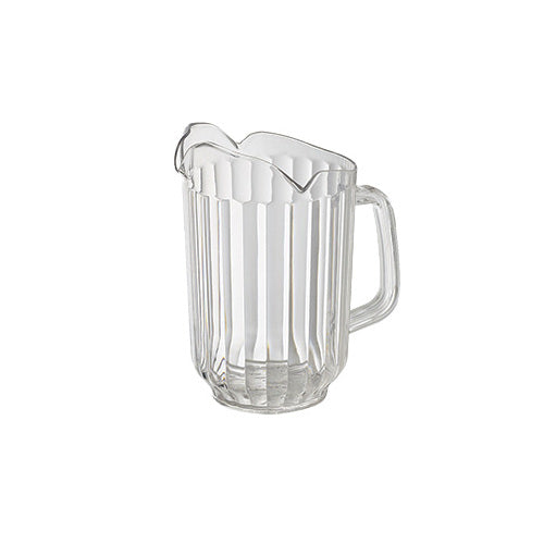 Winco WPCT-60C 60 oz. Clear Polycarbonate 3-Spout Water Pitcher | 32 - 63 oz