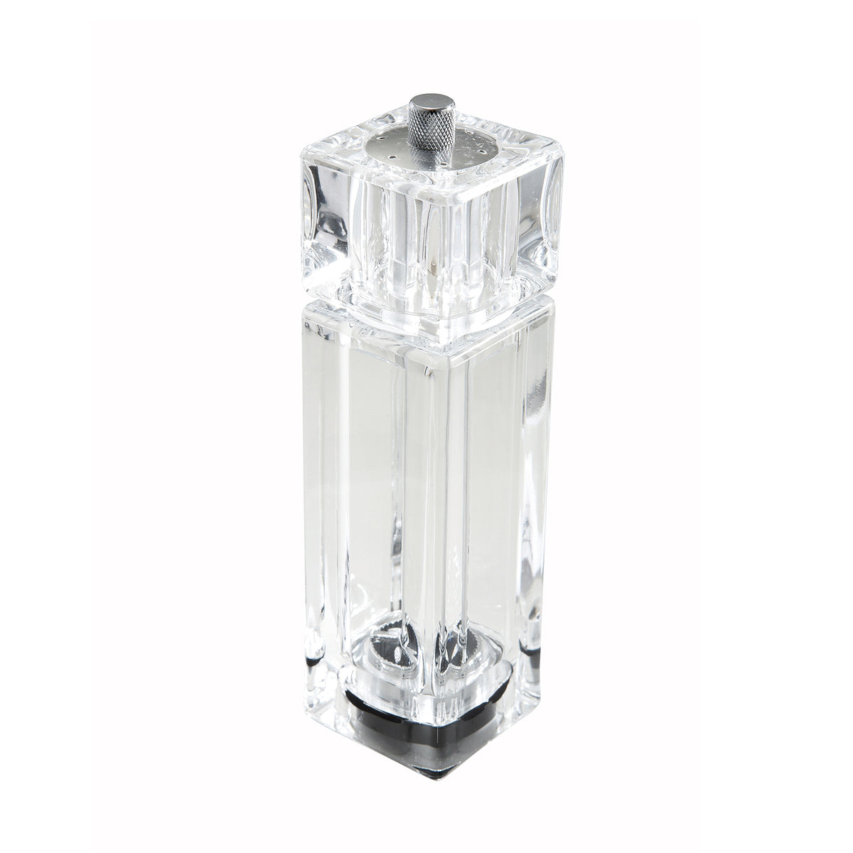 Winco WPMP-6 Pepper Mill/Salt Shaker, 6", Clear Acrylic, Salt & Pepper
