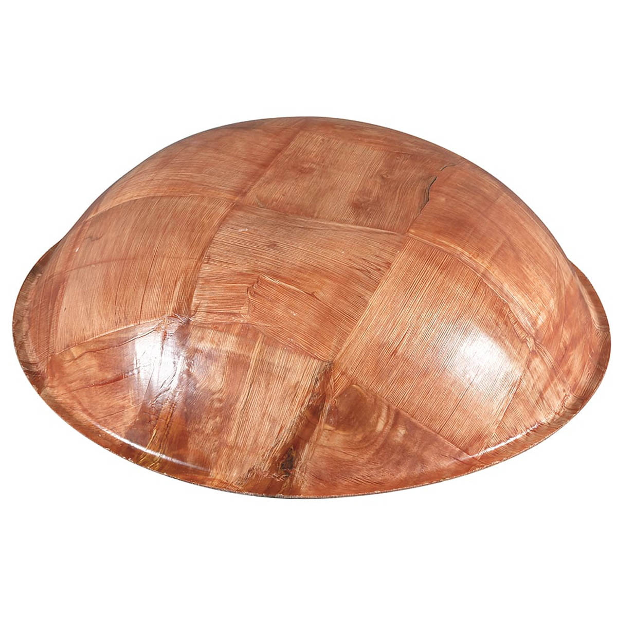 Winco WWB-12 Woven Wood Round Salad Bowl, Hand Wash