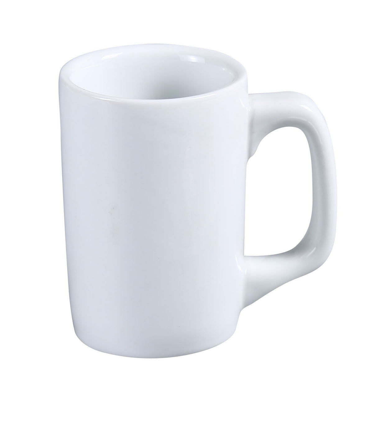 Yanco AC-12-D China Mug - 12-13 oz Super White Porcelain, 3" Dia. x 4-1/2" H - Case of 36
