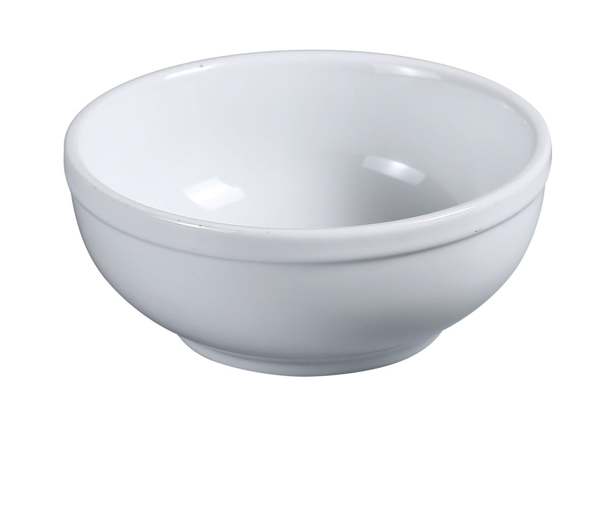 Yanco AC-18 - 15 oz Super White Porcelain Nappy Bowl, 5-3/4" Diameter, Dishwasher Safe - Case of 36