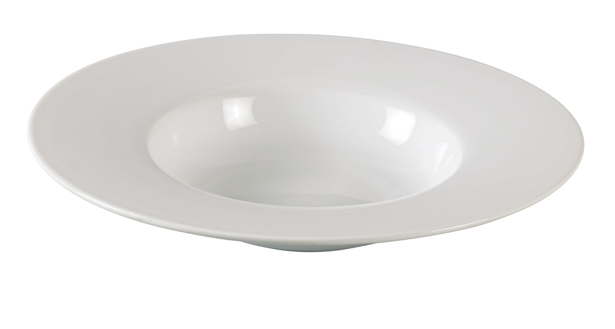 Yanco AC-609 - 9-1/4" Diameter 10 Oz Round Porcelain White Bowl, Dishwasher Safe - Case of 12