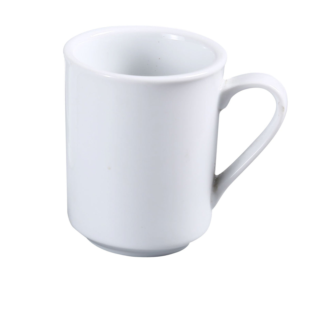 Yanco AC-8-S China Mug, 8-Ounce White Porcelain, 3-3/8" Dia x 3-7/8" H, Dishwasher Safe - Case of 36