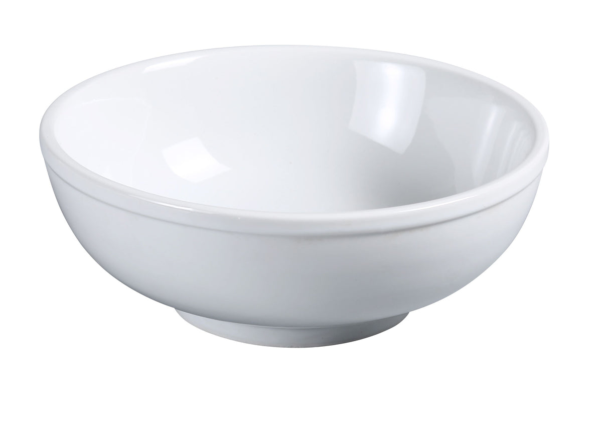 Yanco AC-9-M - 60 oz White Porcelain Round Soup Bowl, 9-1/2" Diameter, Dishwasher Safe - Case of 12