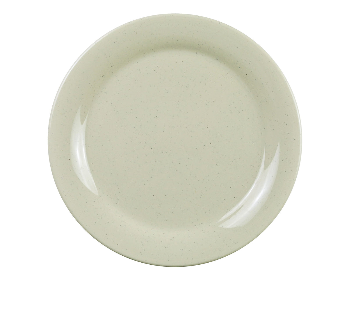 Yanco AD-109 Ardis 9" Round Melamine Plate, Beige, Heavy, Dishwasher Safe, NSF - Case of 24