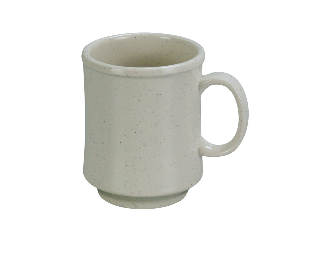 Yanco AD-908 Ardis 8 Oz Mug, 3" Dia x 3-3/4" H, Beige Melamine, Dishwasher Safe - Case of 48
