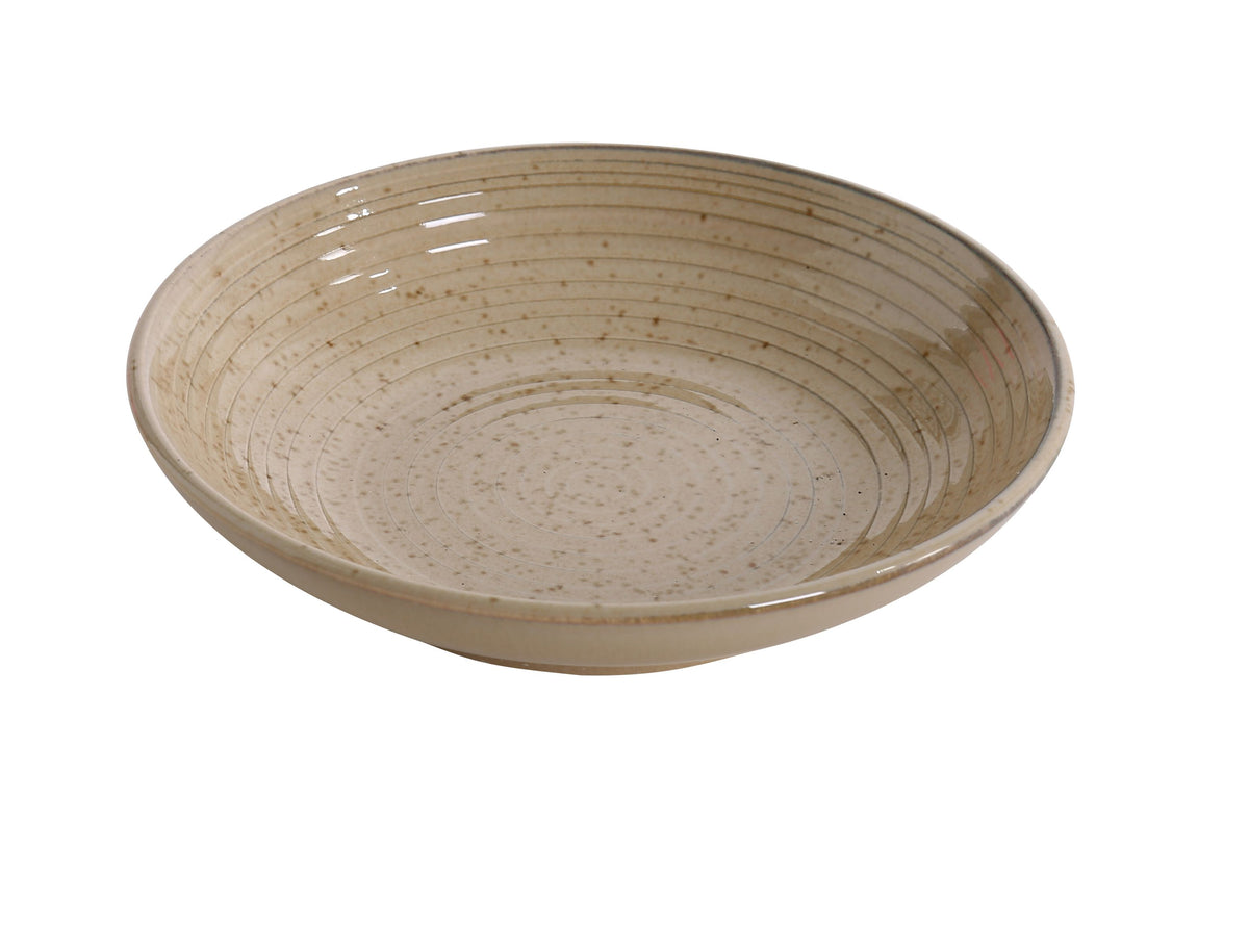 Yanco AG-609 - 30 oz Round Porcelain Salad Bowl, 9" Diameter, Microwave Safe - Case of 12