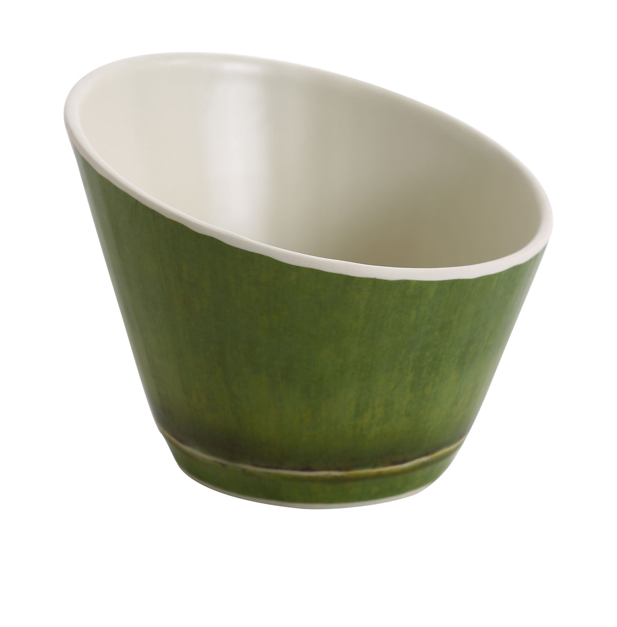 Yanco BA-406 - 32 oz Bamboo-Style Sheer Bowl 6-1/2" Dia x 3-3/4" H Melamine Dishwasher Safe 1 Dozen - Case of 24