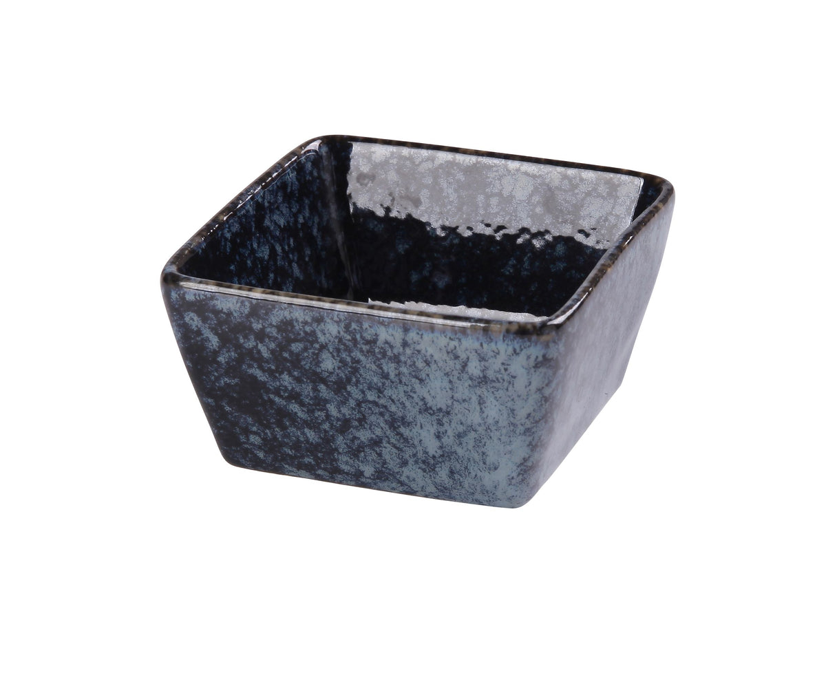 Yanco BL-4031 - Blue Star Sauce Dish, 3-1/2" L x 3" W x 1-3/4" H, 3-1/2 oz Porcelain, Safe - Case of 48
