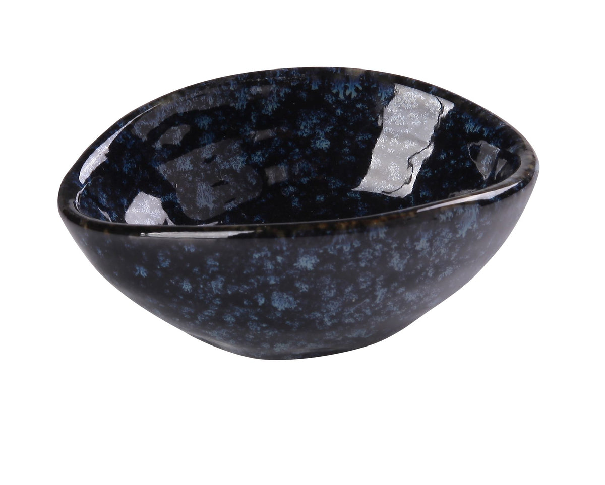 Yanco BL-703 - 4" Round Salad Bowl, 2 oz, Blue Porcelain, Microwave & Dishwasher Safe - Case of 36