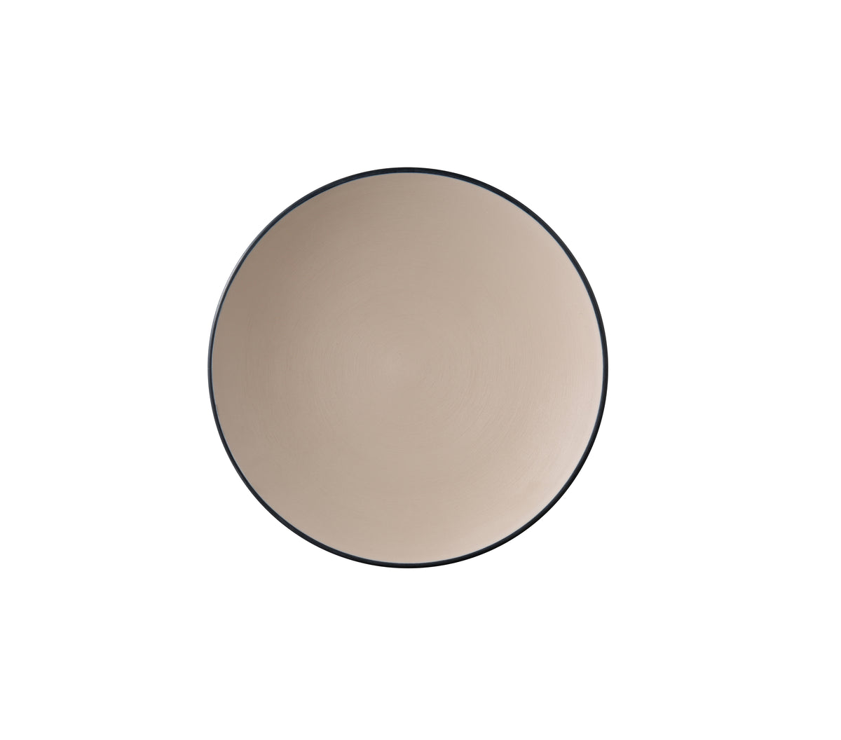 Yanco BM-107CL - 8"-9" Melamine Plate, Clay/Black, Dishwasher-Safe, Break-Resistant - Case of 48