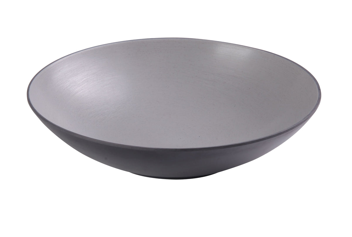 Yanco BM-307 Soup Bowl, 12 oz (7-1/2" Dia x 1-1/2" H) Round Two-Tone Melamine Dishwasher Safe - Case of 48