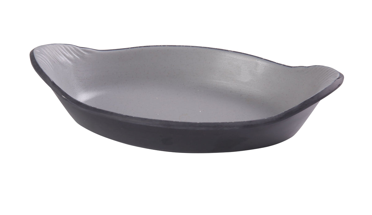 Yanco BM-608 - Two-Tone Oval Melamine Bowl 8-3/4" W x 5" D x 1-1/4" H 10 oz Dishwash Safe - Case of 48