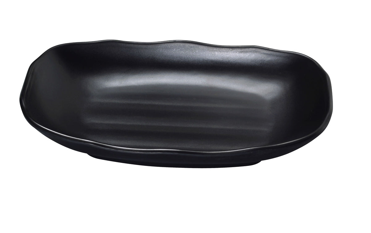 Yanco BP-2207 Black Pearl Bowl 6 Oz 7" x 4-1/2" Melamine Matte Asian Style - Case of 48