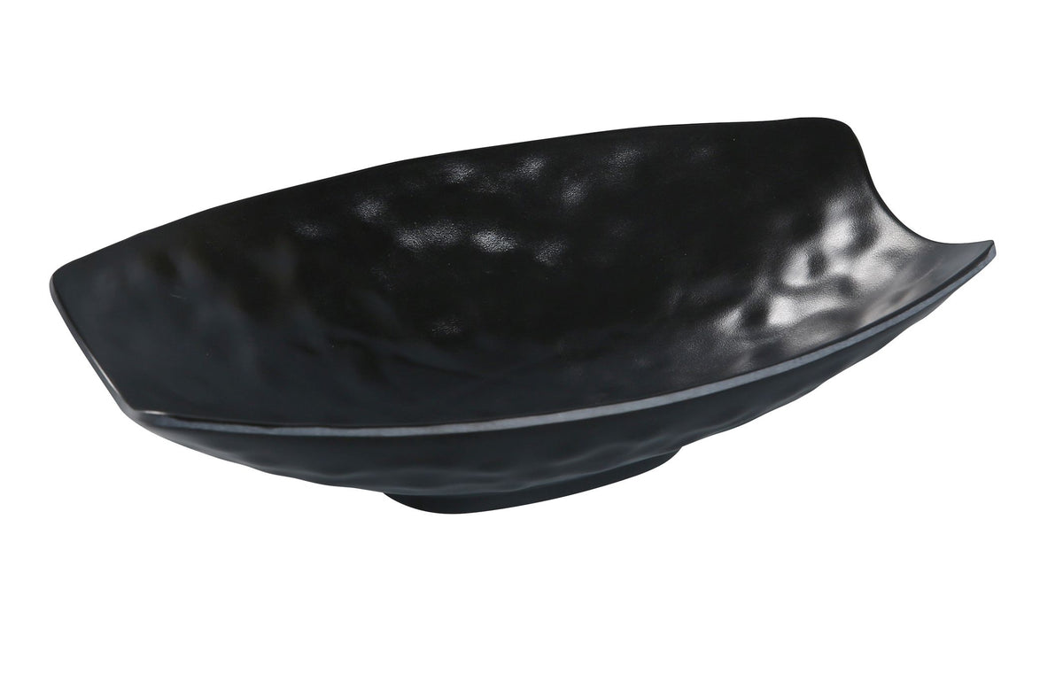Yanco BP-4110 - Asian Style Deep Melamine Plate, Black Pearl, 10" x 6-1/4" x 2-1/4", - 1 Dozen - Case of 12