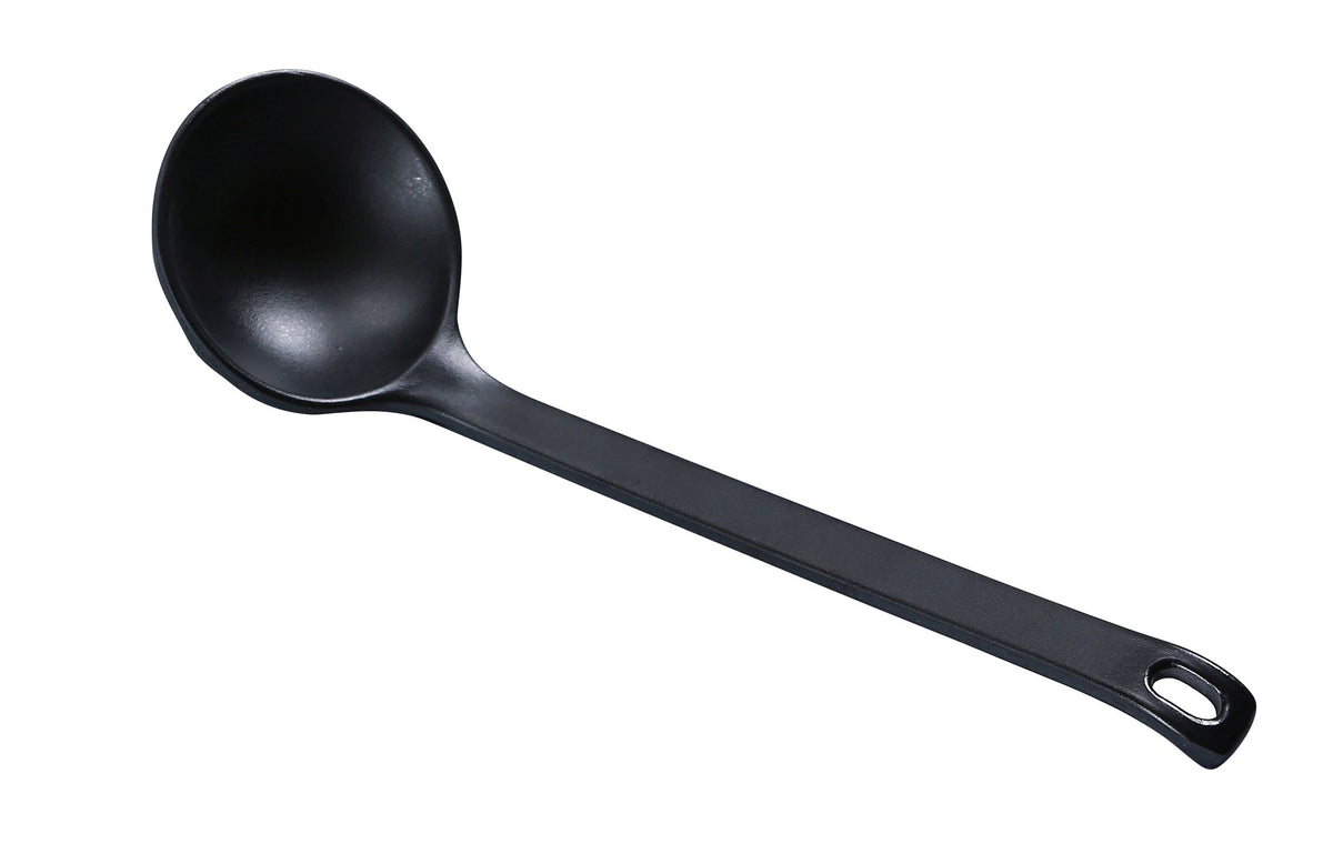 Yanco BP-7003 Asian Black Pearl Ladle, 8-3/4" Length, Matting Surface, Melamine - Case of 72