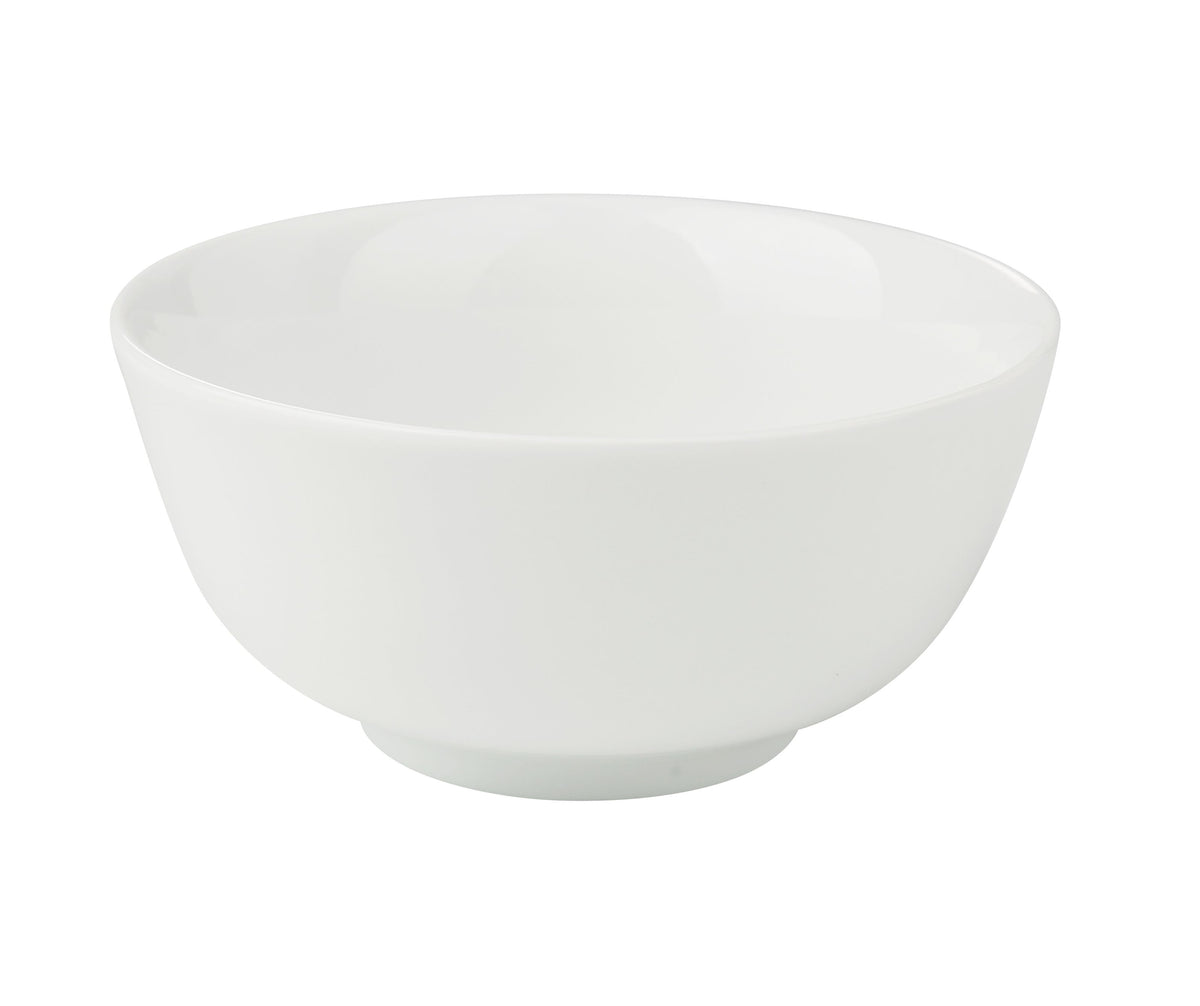 Yanco CA-405 Rice Bowl, 4-5/8" Dia x 2-3/8" H, 10 oz Porcelain White, Microwave Safe - Case of 36