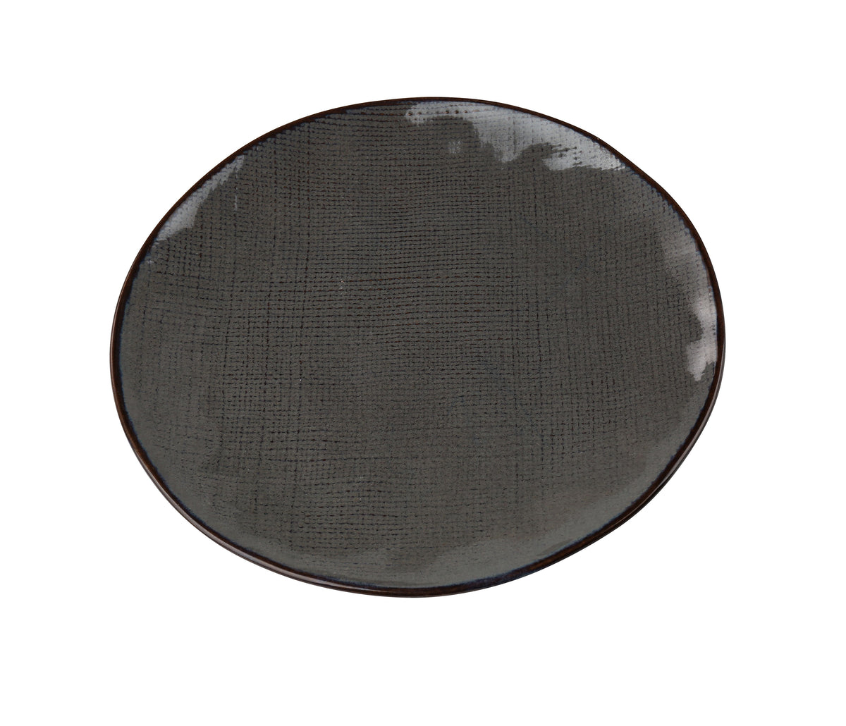 Yanco CB-110 - 10-1/4" Dia x 1" China Plate, Weave, Coupe Rim, Microwave/Dishwasher Safe - Case of 12