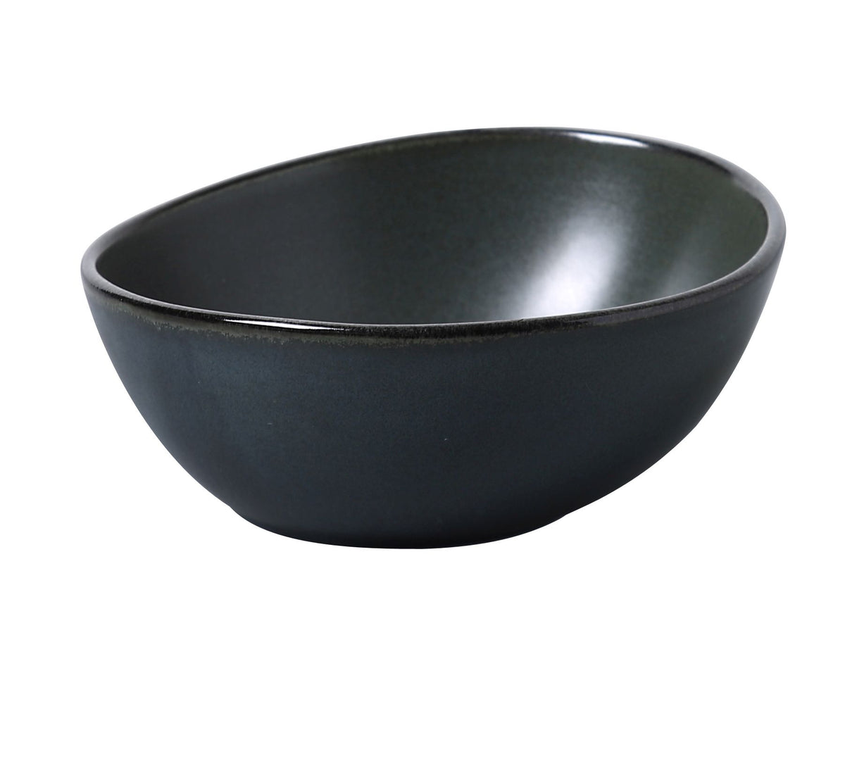 Yanco CH-406 - 10 oz Dark Green Porcelain Salad Bowl, 6" x 2-1/4" Round, Glazed - Case of 36