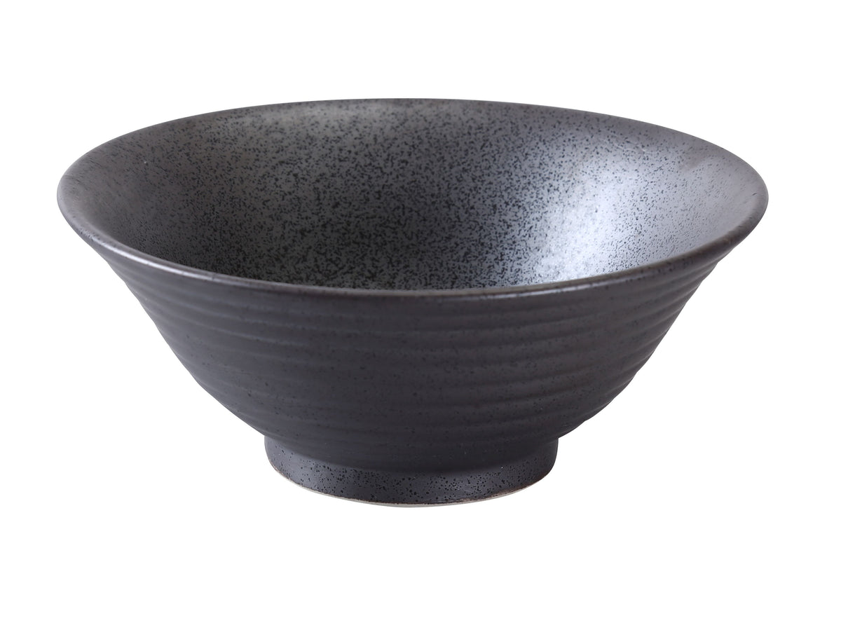 Yanco DB-3107 Black Ramen Bowl, 30 oz (7-1/2" Dia x 3-1/4" H), Porcelain, Dark Bronze - Case of 24
