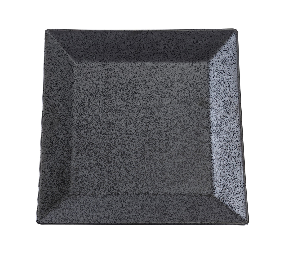 Yanco DB-510 Black Square Plate, 10" x 10" Porcelain, Dishwasher/Oven/Microwave Safe - Case of 24