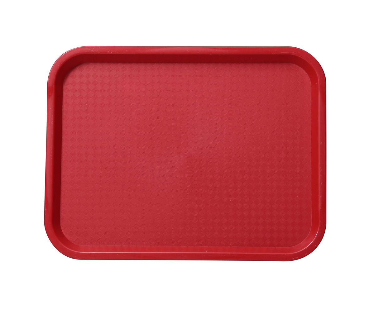 Yanco FT-14RD - Rectangular Fast Food Tray, 14" x 10", Melamine, Red, Dishwasher Safe - Case of 24