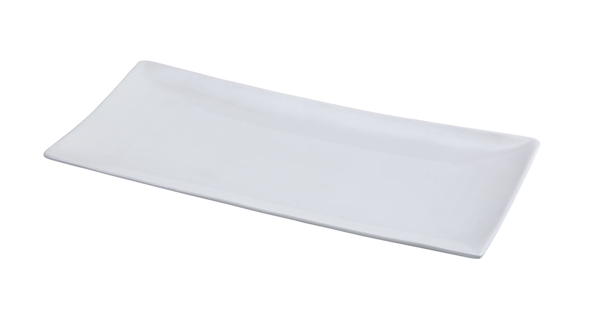 Yanco FU-212 - Sushi Plate 11-1/2" L X 5-1/2" W Porcelain White Dishwasher Safe - Case of 12