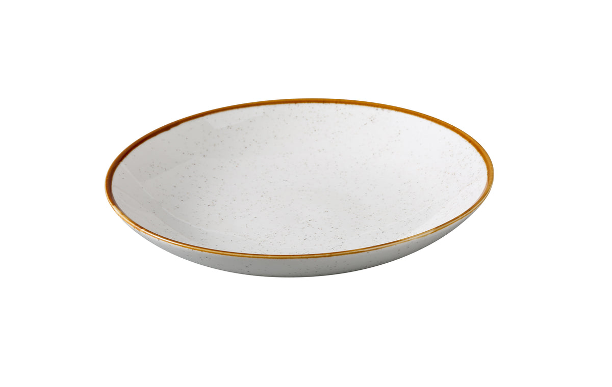 Yanco GL-509 - 25 Oz 9" White China Salad Bowl, Round, Dishwasher & Microwave Safe - Case of 12
