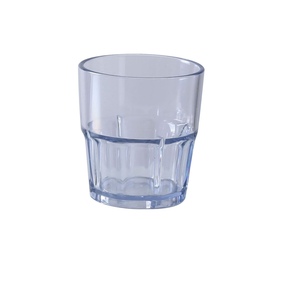 Yanco HA-007 - 7 Oz Clear SAN Plastic Rocks Style, 3" Diameter x 3-1/4" Height, 1 Dozen - Case of 72
