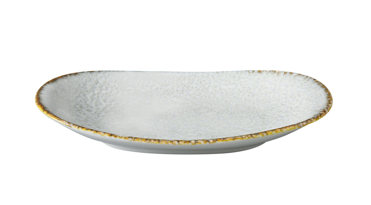 Yanco IB-409 Blue Fish China Plate, 9"1/8 x 4"7/8 x 1"1/4 Deep, Dishwasher Safe - 1 Dozen - Case of 24