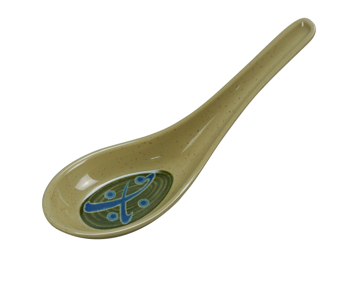 Yanco JP-7001 Japanese Soup Spoon, 5-1/2" Length, Melamine Construction, Dishwasher Safe - Case of 72