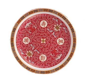 Yanco LG-1009 Longevity Plate, 9" Round Melamine Dinner Plate, Dishwasher Safe, 9" Diameter - Case of 24