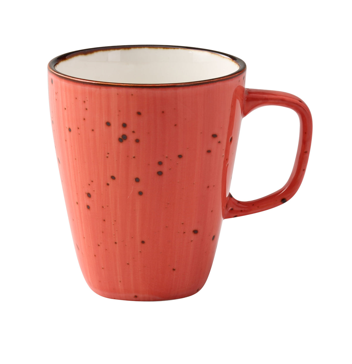Yanco LY-503CR - Coral Porcelain 10-11 oz Mug, 3-1/4" Dia x 4" H, Dishwasher & Oven Safe - Case of 36