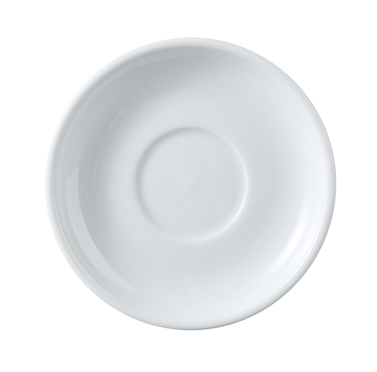 Yanco MA-2 Mayor Saucer 6" Round Porcelain White Narrow Rim Dishwasher Oven Microwave Safe - Case of 36