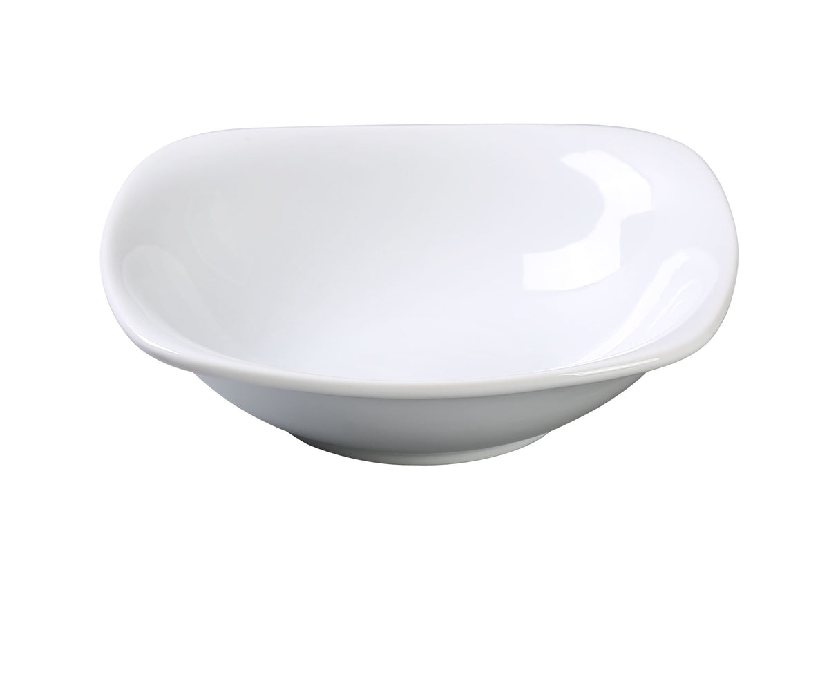 Yanco ML-2405 Square Porcelain Bowl, 8 oz (5-1/2" L x 5-1/2" W x 1-1/2" H), White Oven Microwave Safe - Case of 36