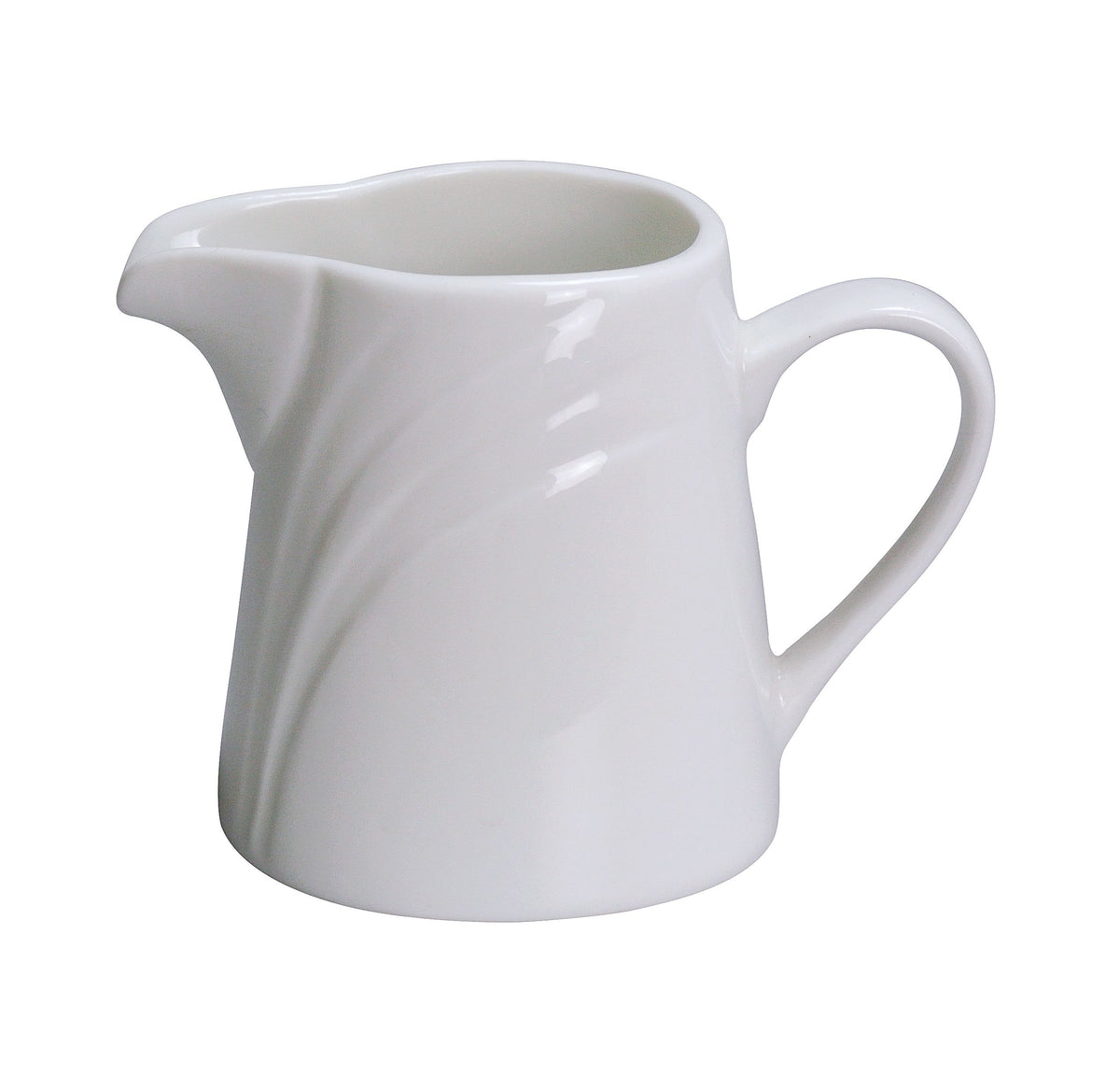 Yanco MM-PC - Miami Creamer Pitcher 6 Oz Porcelain White Handle Dishwasher/Oven/MW Safe - Case of 48
