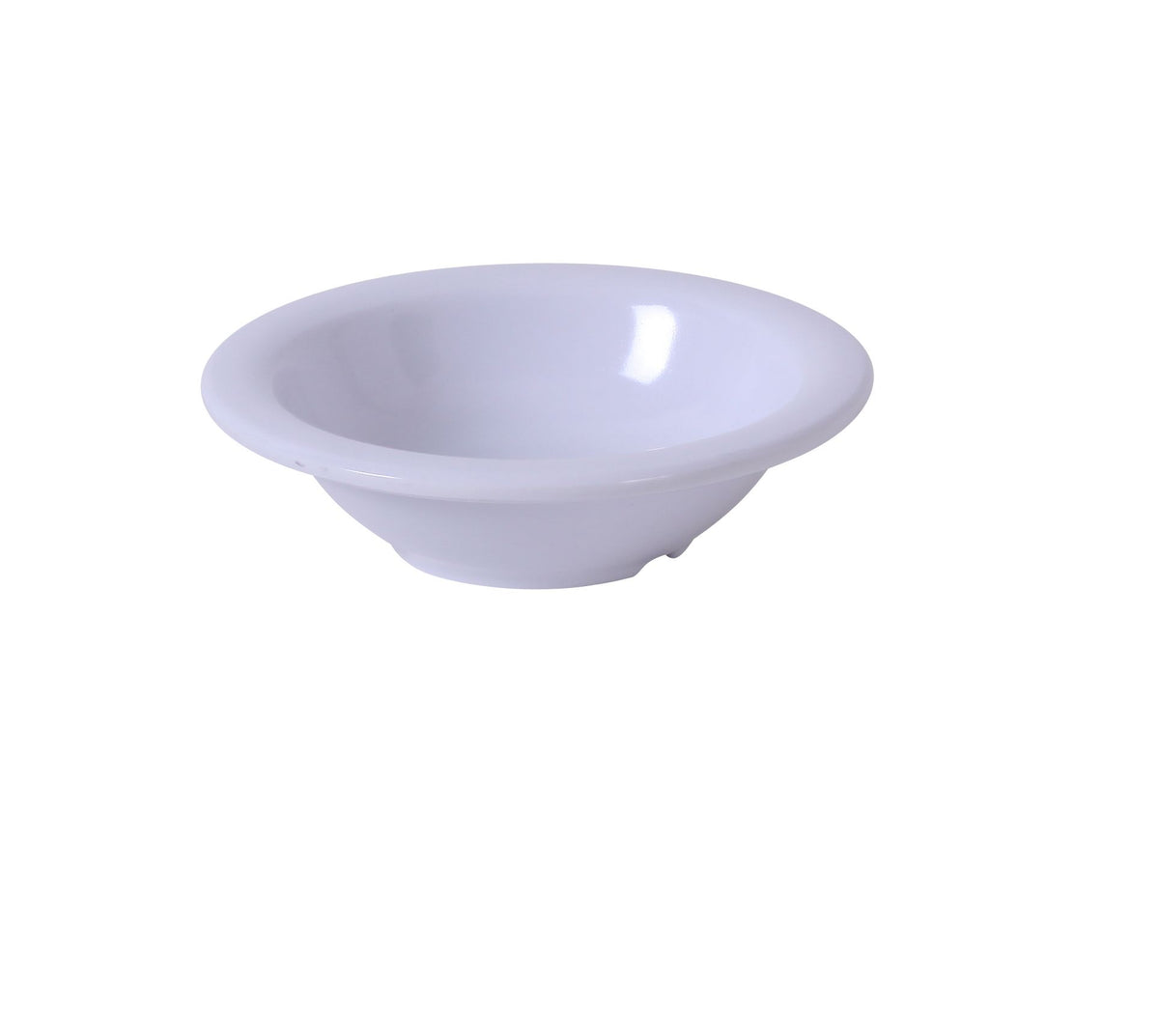Yanco MS-5044WT - 4-3/4" White Melamine Salad Bowl, 4.5 oz Heavy-Duty Dishwasher Safe NSF - Case of 48