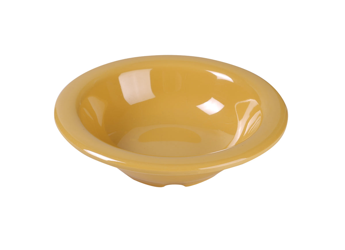 Yanco MS-5044YL Salad Bowl, 4.75" Dia, 4.5 oz, Yellow Melamine, Dishwasher Safe, NSF - Case of 48