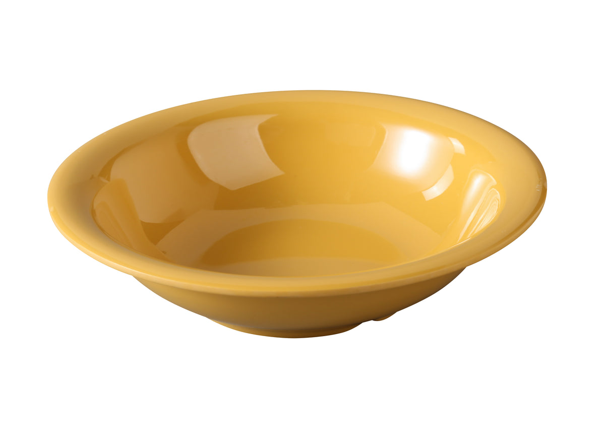 Yanco MS-5716YL - 7.5" Diameter 16 Oz Melamine Soup Bowl, Yellow, Heavy-Duty, NSF - Case of 48